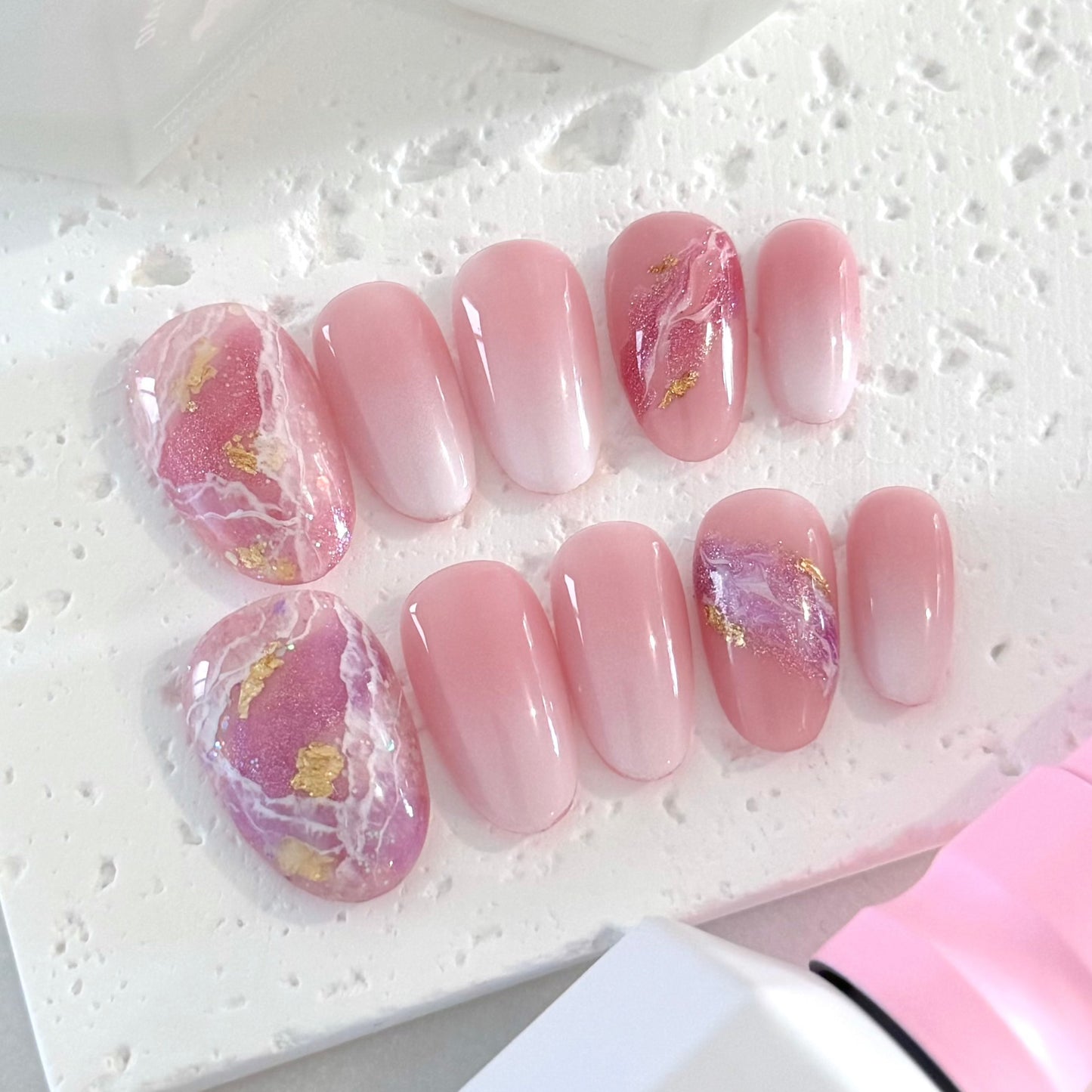 Marble - Press on nails